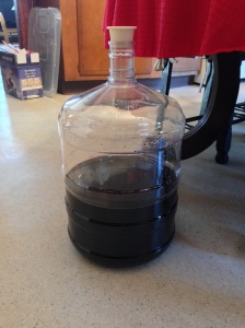 Filtered wine in 6 gallon carboy, ready for the bottles.